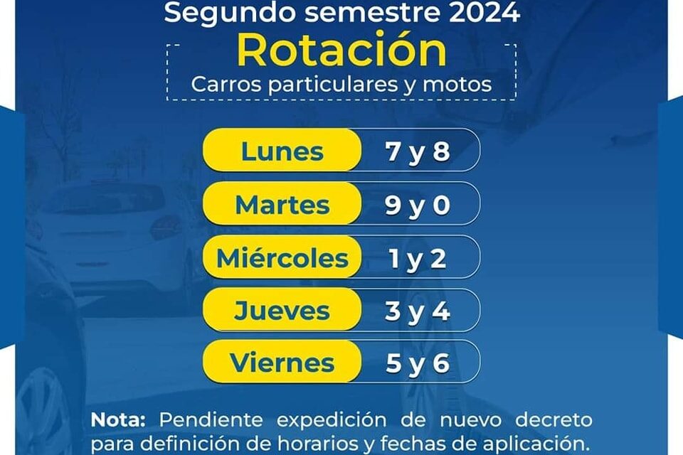 Pico y Placa en Popayán: estos son los nuevos cambios en horarios y rotación