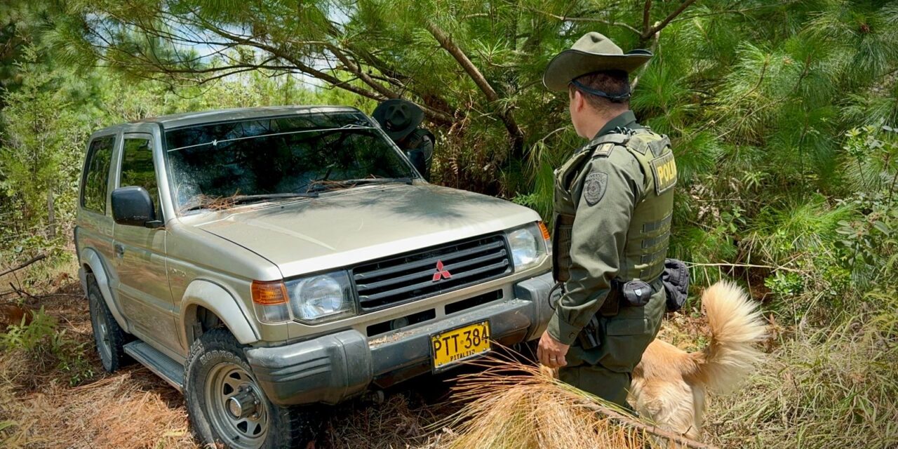 La Policía Nacional recupera vehículo hurtado en zona rural de Popayán