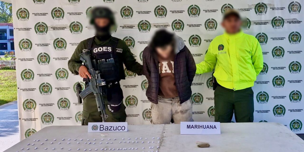 Desmantelado punto de distribución de drogas en Popayán; un capturado y decomiso de estupefacientes