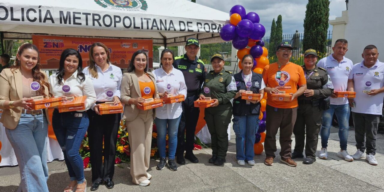 Juntos protegemos la violencia contra las mujeres, campaña Popayán