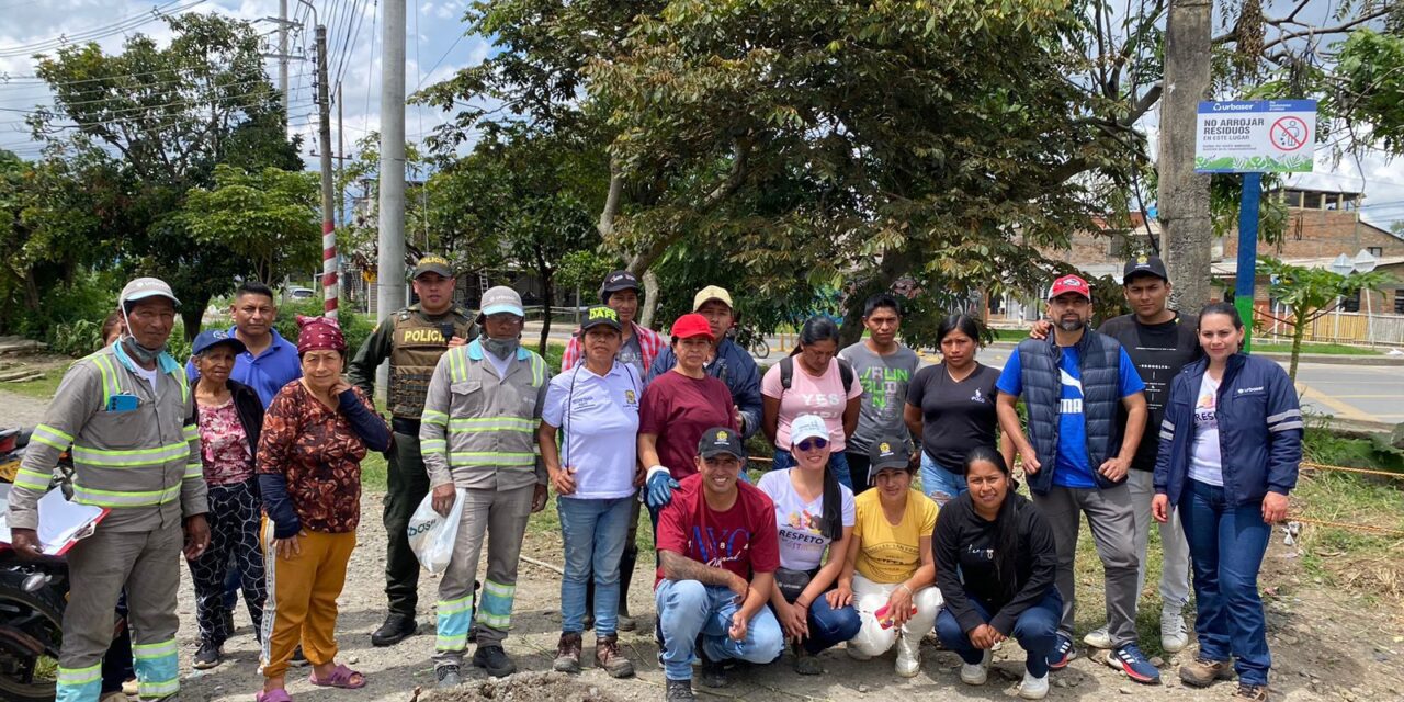 Jornada de limpieza en la comuna cinco de Popayán
