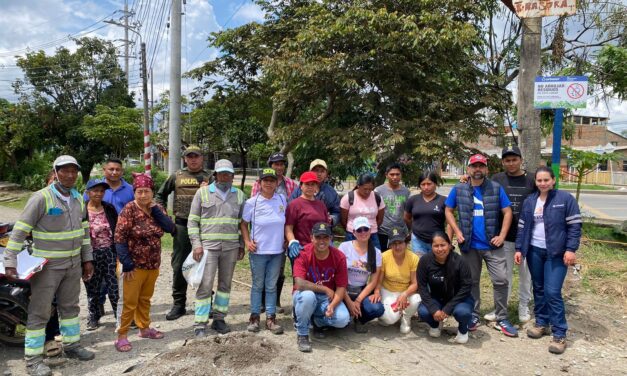 Jornada de limpieza en la comuna cinco de Popayán
