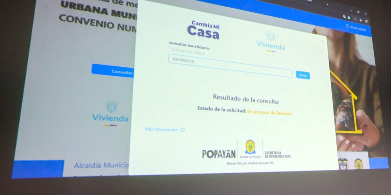 Habilitan plataforma digital para mejoramiento de vivienda