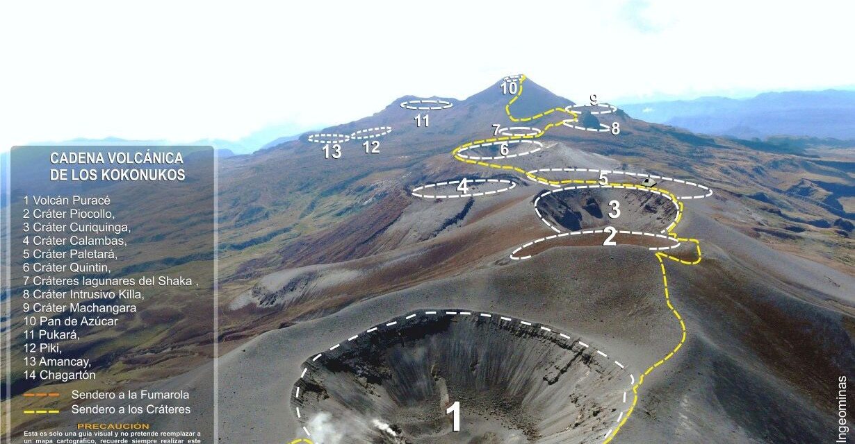 Volcán Puracé, en alerta amarilla: reportan caída de ceniza y cierran el aeropuerto de Popayán