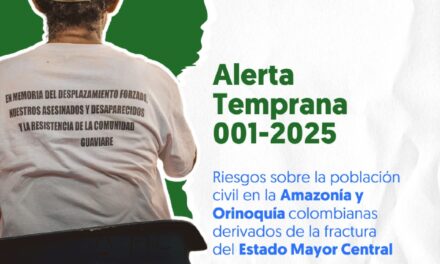 Defensoría emite alerta para 7 departamentos por riesgos ante la disputa entre ‘Mordisco’ y ‘Calarcá