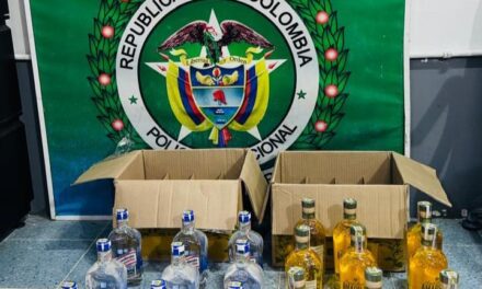 Operativo en la terminal de transportes de Popayán permitió la incautación de aguardiente de contrabando