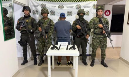 En Miranda, Cauca, actividades de control policial permiten la captura de un hombre porte ilegal de armas