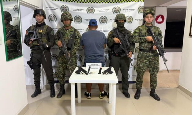 En Miranda, Cauca, actividades de control policial permiten la captura de un hombre porte ilegal de armas
