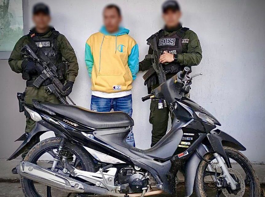 Capturado en flagrancia por el delito de falsedad marcaria en la comuna 7 de Popayán