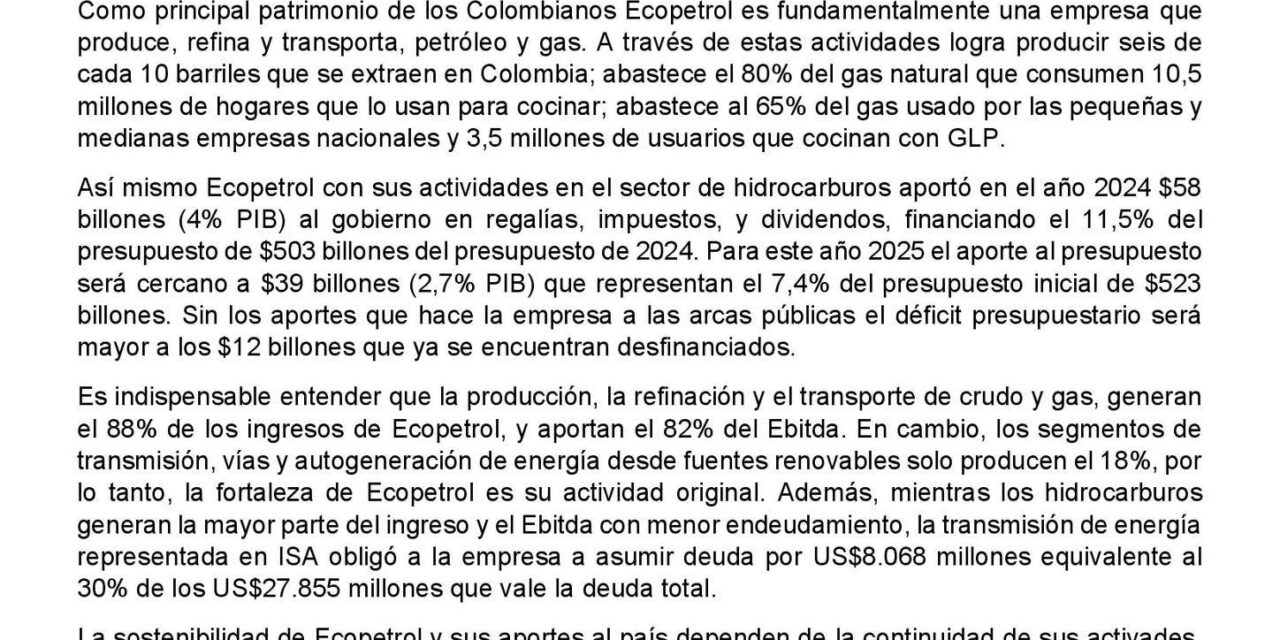 Sindicato de Ecopetrol se le rebela a presidente Petro en freno a proyecto de fracking en EE. UU