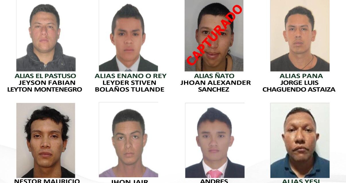 Autoridades de policía divulgan cartel actualizado con los delincuentes más buscados en Popayán