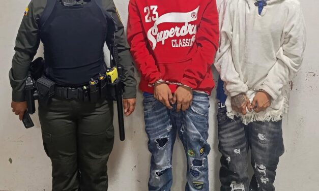 Dos jóvenes vinculados a un hurto en el sur de Popayán fueron capturados por la Policía Nacional