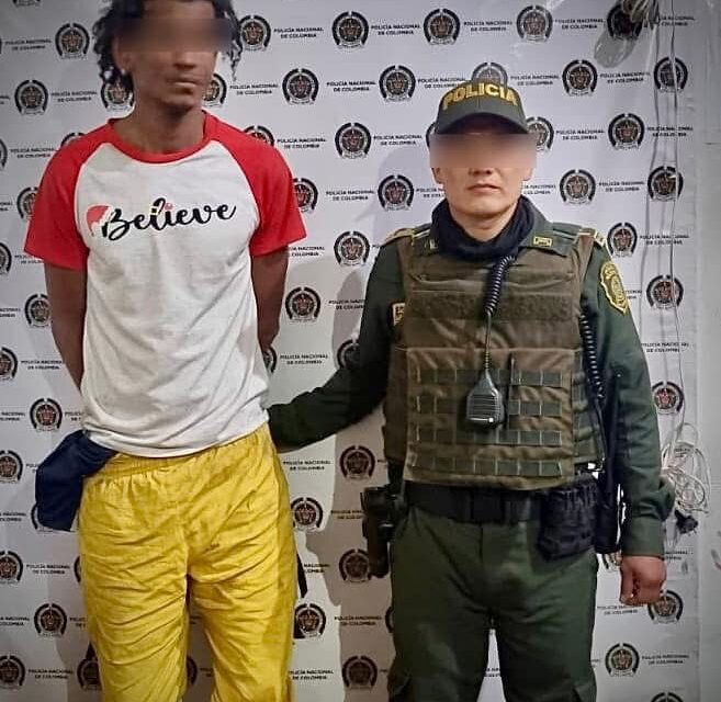 Policía Metropolitana captura a dos personas por hurto en el barrio La Ximena de Popayán