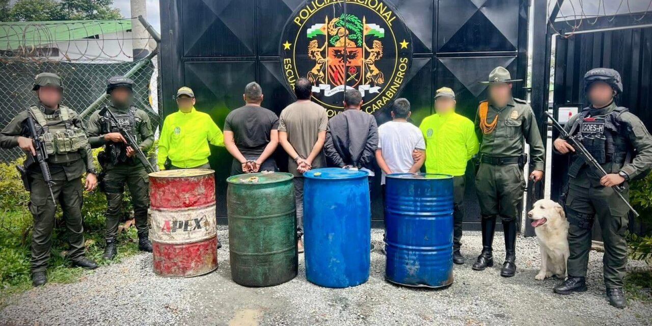 Desarticulada red de comercialización ilegal de hidrocarburos en el Cauca