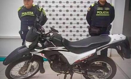 Motocicleta hurtada en Buga fue recuperada en Timbío, Cauca por la Policía Nacional