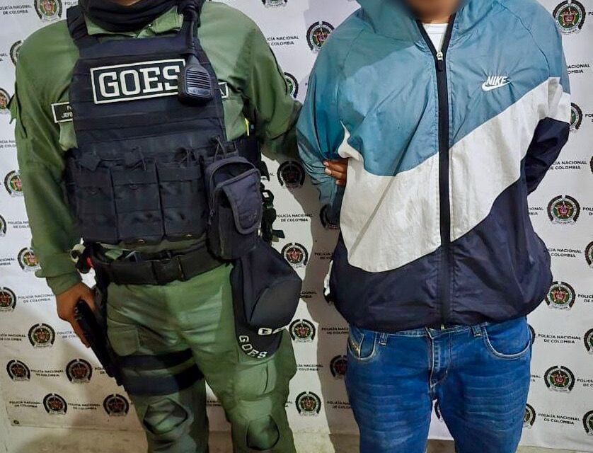 Policía Nacional captura a un hombre por el delito de falsedad marcaria y recupera motocicleta en zona rural de Popayán