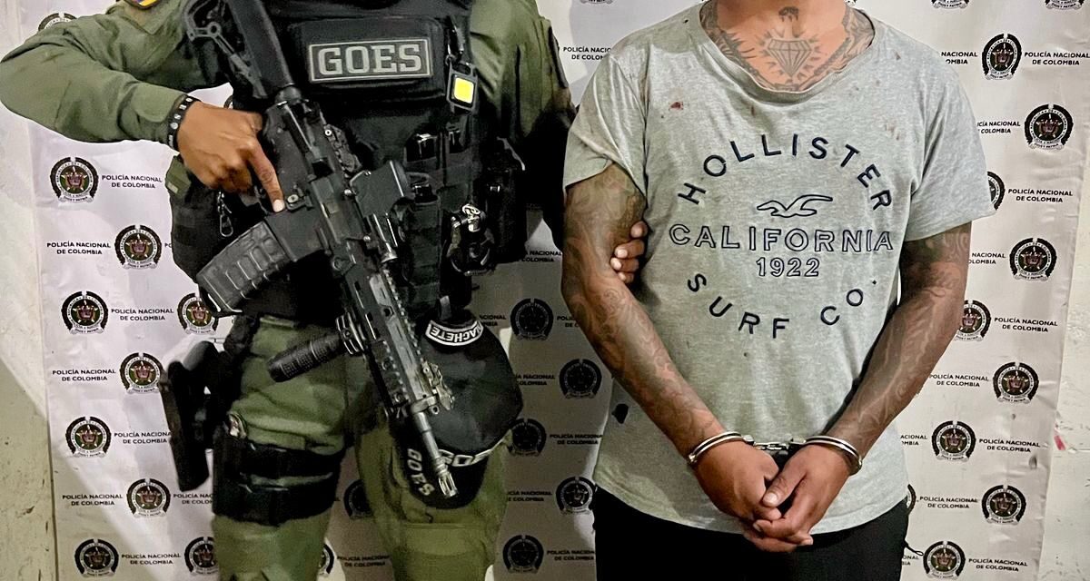 Reacción inmediata de la Policía permitió capturar a sujeto armado en Popayán