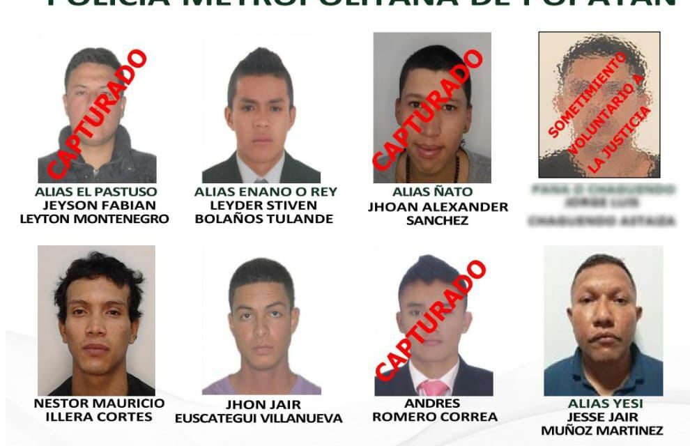 “Cartel de los mas buscados”: Policía Nacional intensifica búsqueda de cuatro peligrosos delincuentes en Popayán