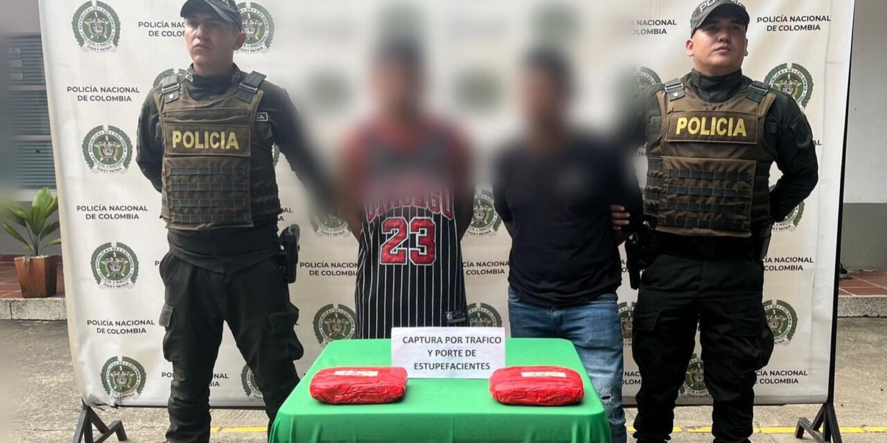 Capturadas dos personas en Santander de Quilichao por presunto tráfico de estupefacientes
