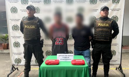 Capturadas dos personas en Santander de Quilichao por presunto tráfico de estupefacientes