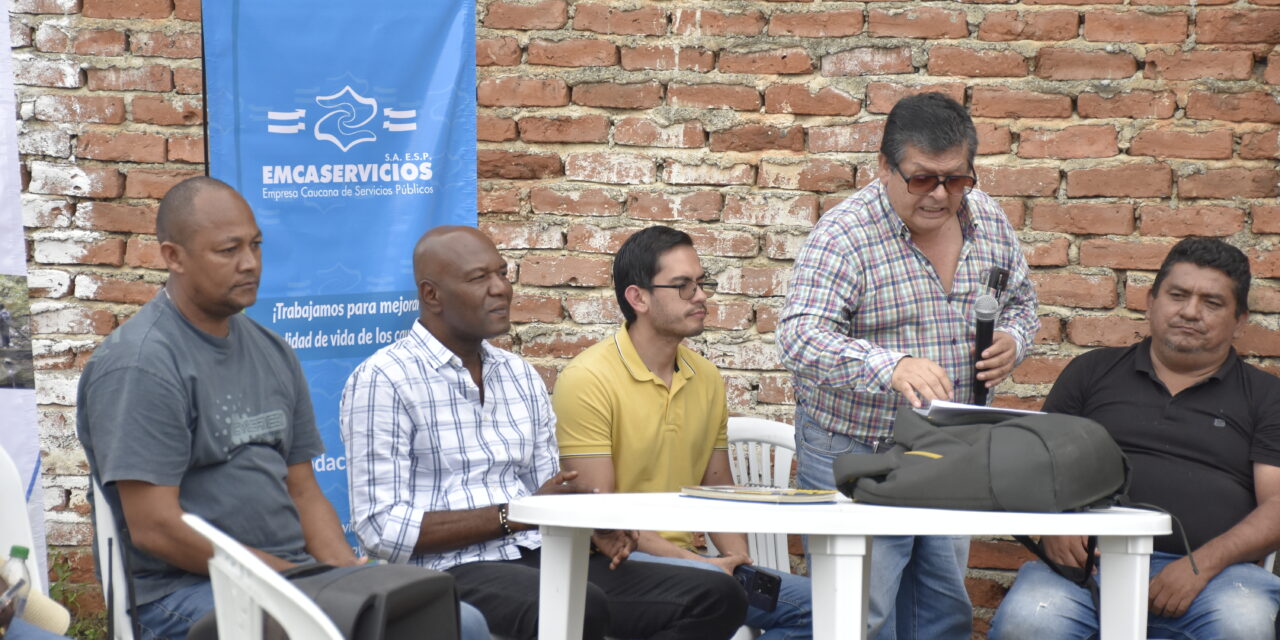 Guachené avanza con proyecto de alcantarillado en La Esmeralda