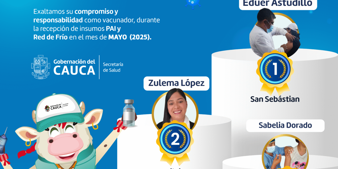 Secretaría de Salud del Cauca reconoce a vacunadores destacados por su excelencia en cadena de frío