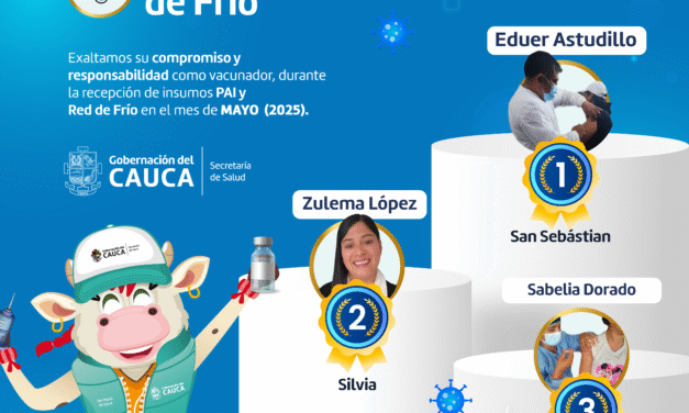 Secretaría de Salud del Cauca reconoce a vacunadores destacados por su excelencia en cadena de frío