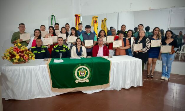 Graduación de 20 Promotores en Convivencia y Seguridad Ciudadana en la Comuna 9 de Popayán