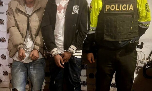 La Policía Nacional capturó a dos hombres tras agredir a una pareja en el norte de Popayán