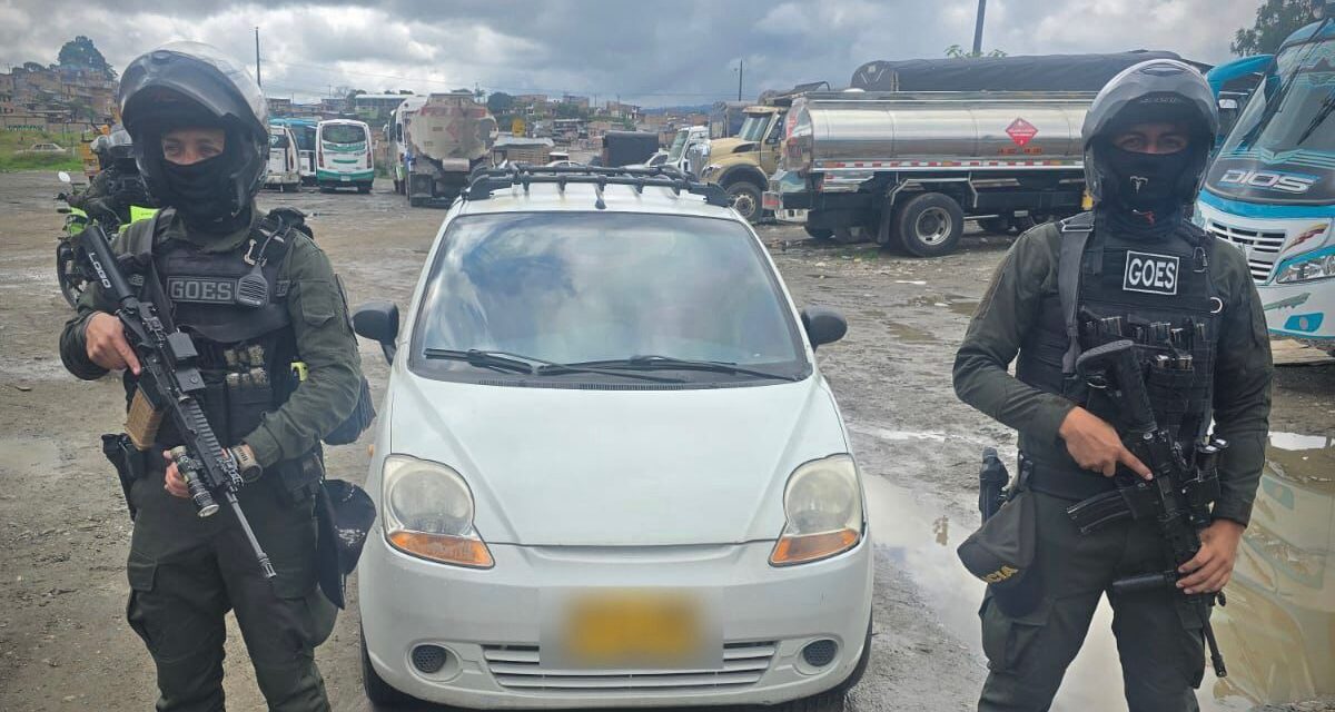 Policía recupera vehículo hurtado en el occidente de Popayán