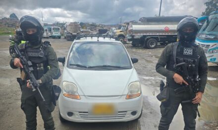 Policía recupera vehículo hurtado en el occidente de Popayán