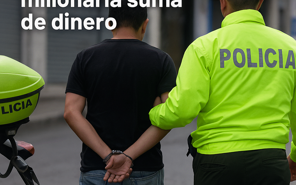 Policía recupera millonaria suma tras persecución en Popayán