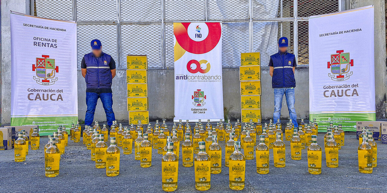 Incautan 600 botellas de licor de contrabando y cierran establecimiento en Popayán