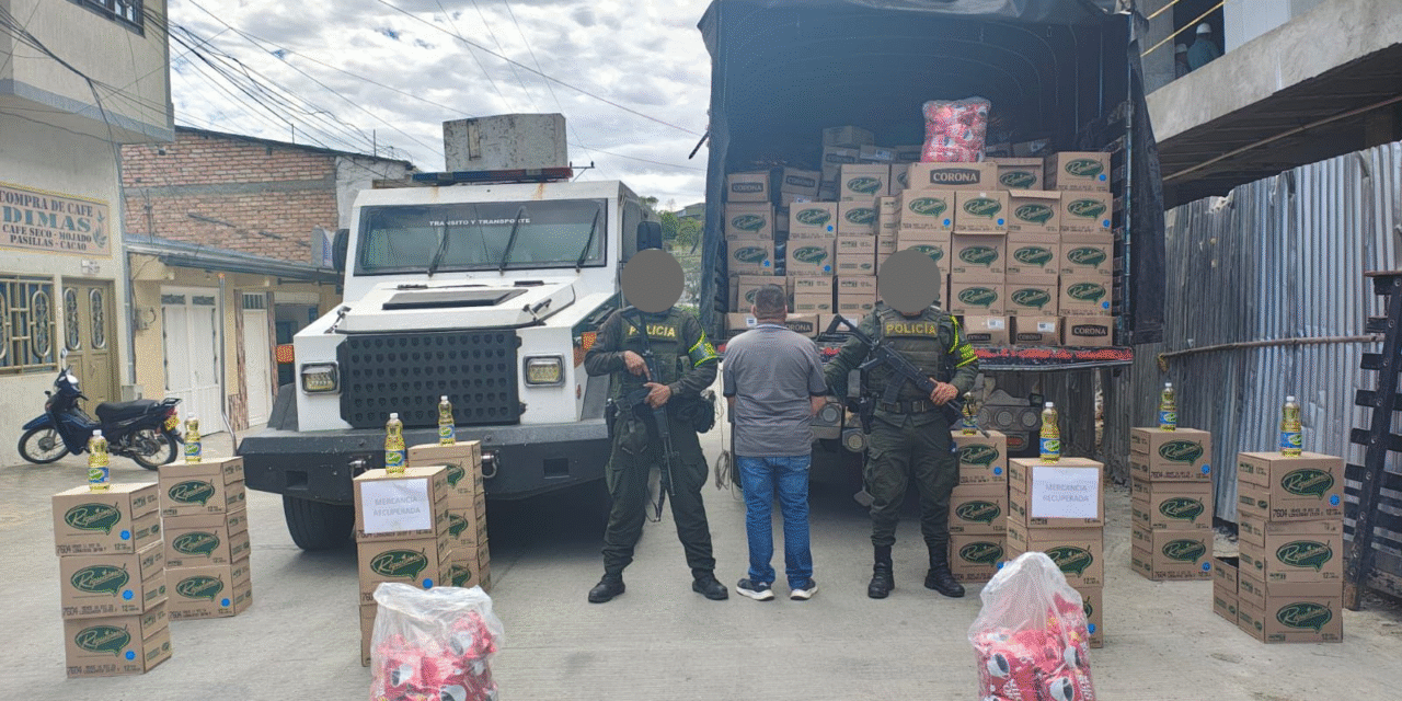 Capturan a hombre por hurto y recuperan mercancía avaluada en 300 millones en la vía Mojarras – Popayán