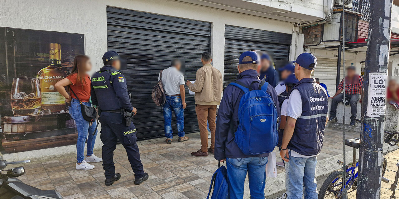 Popayán: cierran establecimientos por venta de licor adulterado y de contrabando