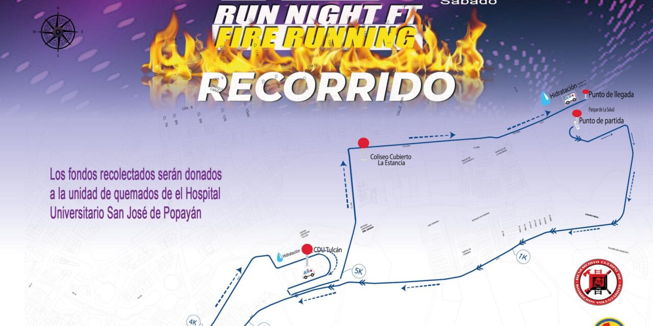 Fire Running Bomberos Popayán 2025