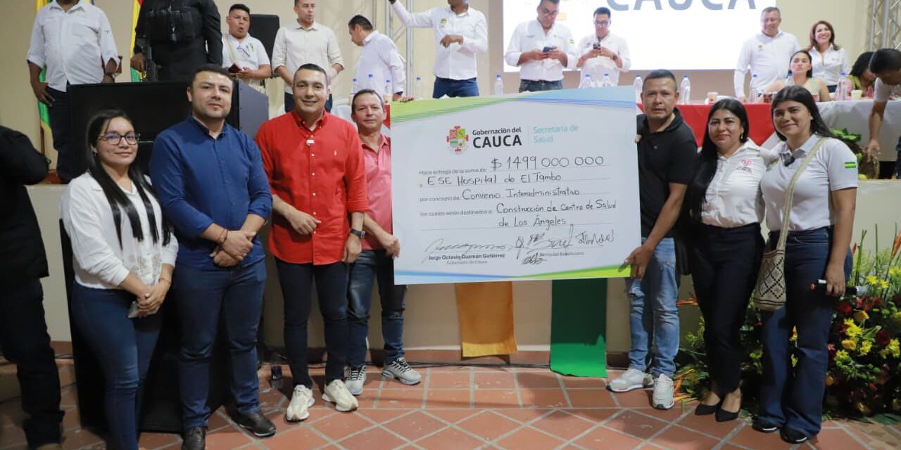 Grandes anuncios de la Gobernación en El Tambo, Cauca