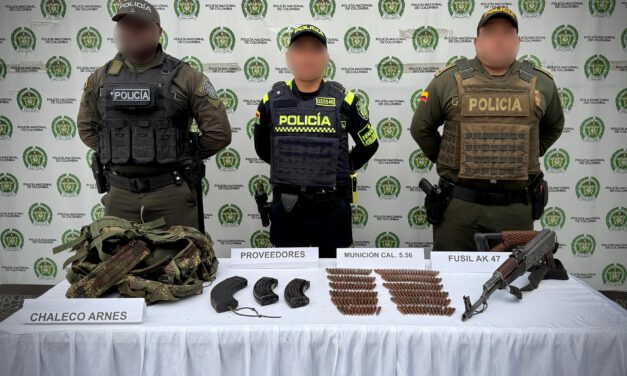 Incautan fusil y munición tras desvinculación de menor en Popayán