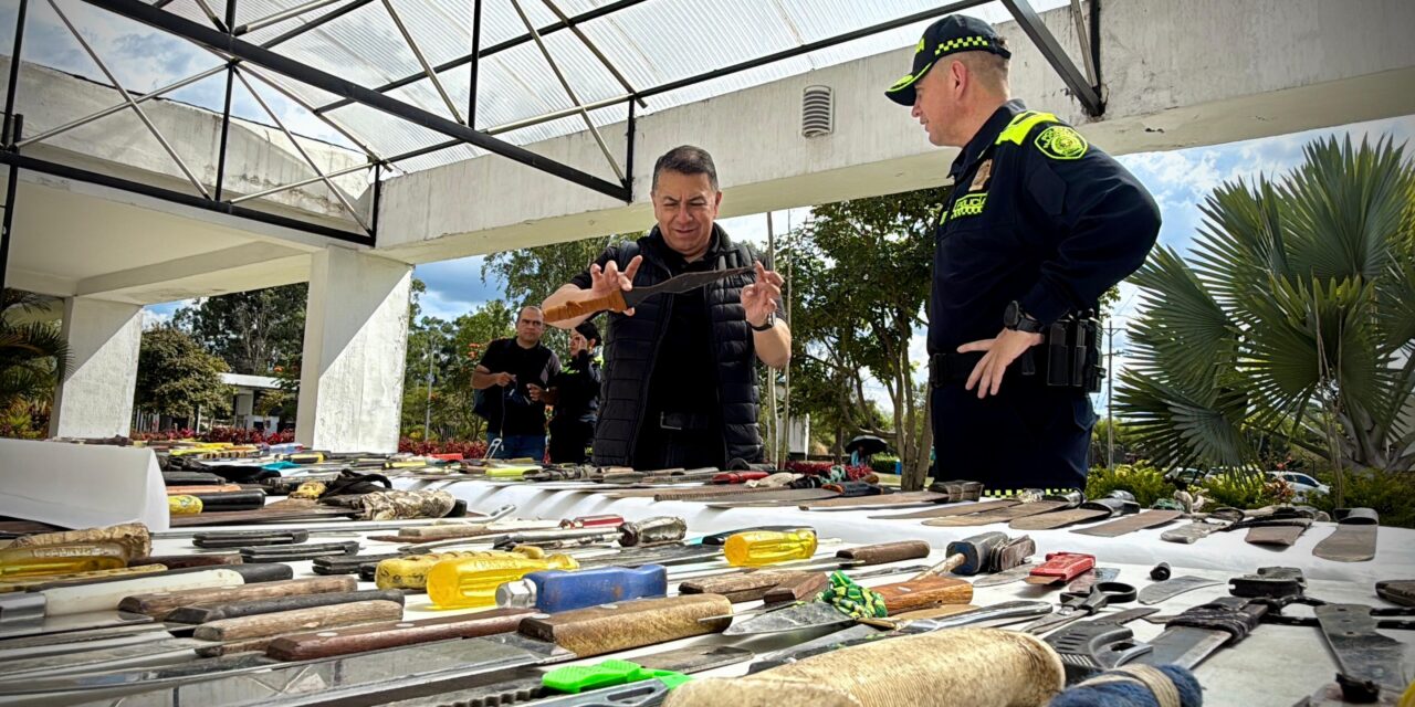 Incautadas más de 600 armas blancas en Popayán en 12 días