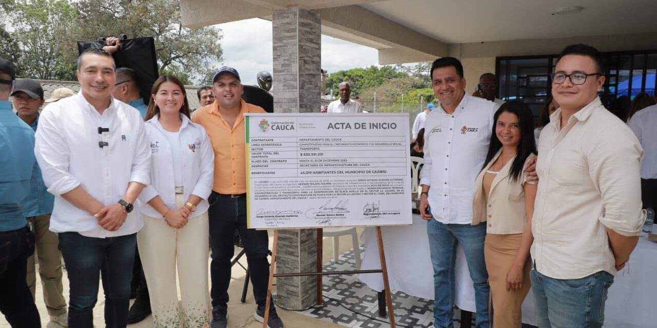 Gobierno del Cauca inaugura pavimentación de la vía El Cairo – Cajibío