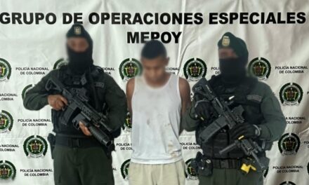 Capturado en Popayán un hombre con revólver calibre 38