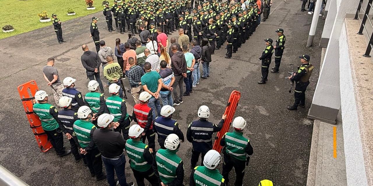 Policía Metropolitana de Popayán participó en el Simulacro Nacional de Respuesta a Emergencias