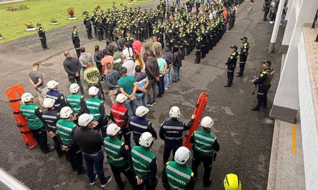Policía Metropolitana de Popayán participó en el Simulacro Nacional de Respuesta a Emergencias
