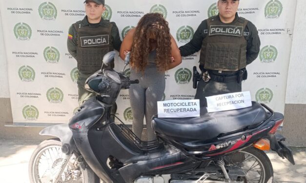 Policía captura a una persona y recupera motocicleta hurtada en Puerto Tejada