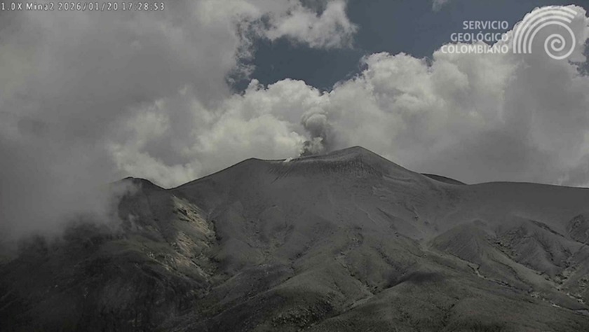 Volcán Puracé regresa a alerta Amarilla tras permanecer en nivel Naranja