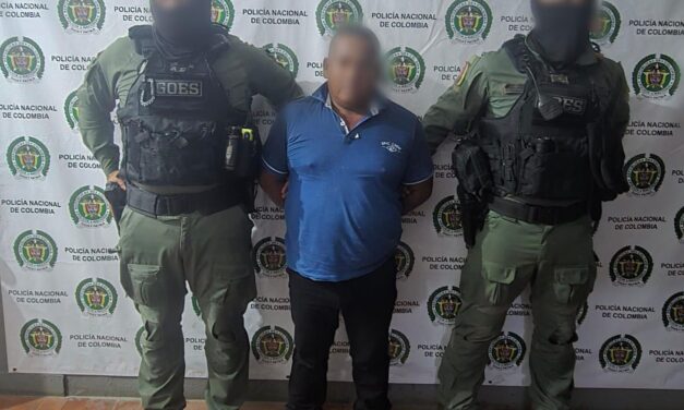 Hombre capturado con arma de fuego y munición en la vereda Figueroa Bajo