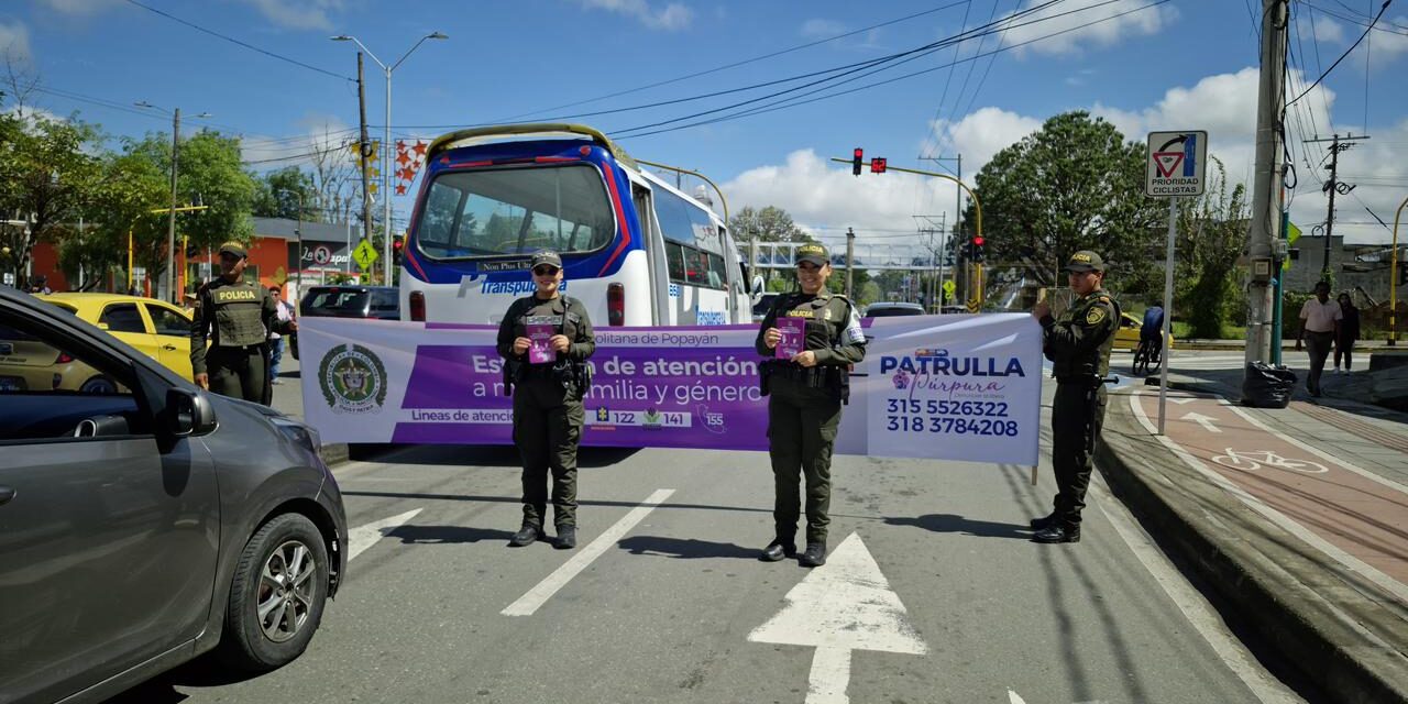 El respeto también se moviliza en Popayán: Policía fortalece prevención