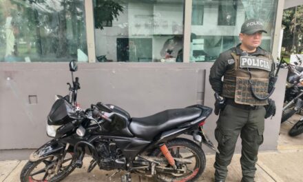 Recuperan motocicleta hurtada en el norte de Popayán gracias a sistema GPS
