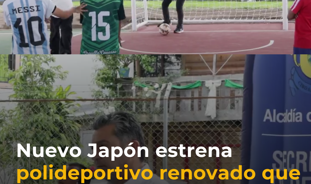 Nuevo Japón estrena polideportivo renovado en Popayán