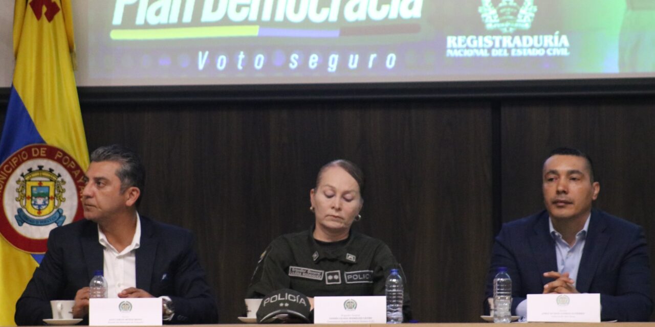 Policía Nacional fortalece seguridad electoral en el Cauca con el Plan Democracia 2026